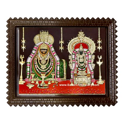Shop Online Annamalaiyar Unnamalaiyar Tanjore Painting - Sandiv Art Gallery
