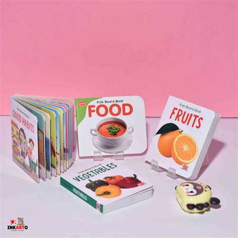 Bright and Colourful Board Books for Kids | Learn About Food,Fruits an ...
