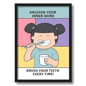 ArtAction Dental Poster Wall Frame | A4 Size | “Unleash Your Inner ...