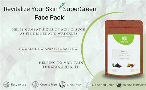 NATUUR - Spirulina & Moringa Supergreens Face Pack - 100g | Help in ...