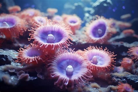 Anemones in colored colonies | Premium AI-generated image