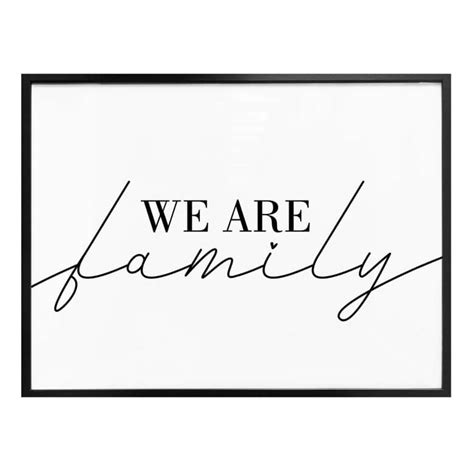 Poster - We are family | wall-art.com