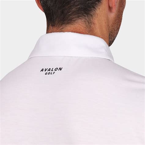 White Golf Polo Shirt for Men | The Avalon Golf Players Polo