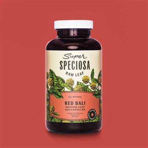 Buy Super Speciosa Red Bali Kratom Capsules Online - Destino Farms