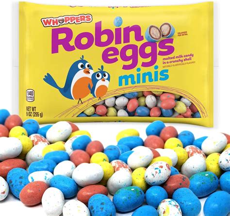 Amazon.com : Robin Eggs Whoppers Chocolate Candy 9oz 1 Pack - Whoppers ...