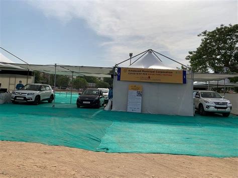 Drive-through RT-PCR testing will be conducted at Bopal Sobo Center in ...