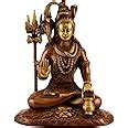 Buy Collectible India Metal Lord Shiva Idol, Gold Online at Low Prices ...