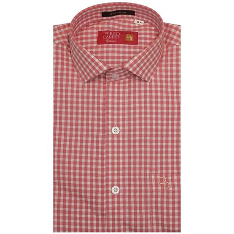 Charaghdin.com - Checks Peach Shirt