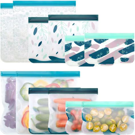 Amazon.com : melii Reusable Animal Snack Bags for Kids, Food Storage ...