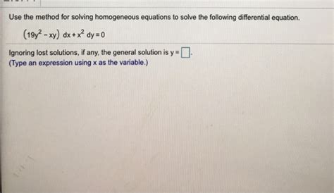 Image result for Homogeneous Equation Solver
