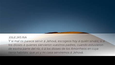 Josué 24:15 RVA Desktop Wallpaper - Y si mal os parece servir á Jehová ...