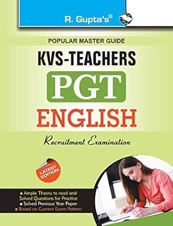 KVS: English Teacher (PGT) Recruitment Exam Guide: English Recruitment ...
