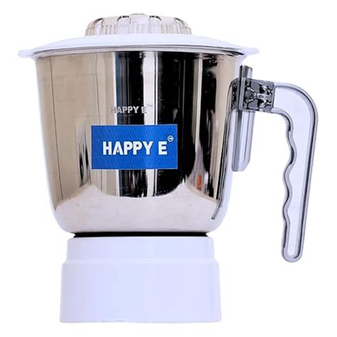 HAPPY E Sujata Grinder Steel Jar, 1000ML (White, Stainless Steel) Wet ...
