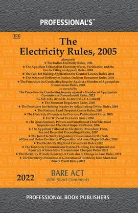 Electricity Rules, 2005 Alongwith Indian Electricity Rules, 1956: Buy ...