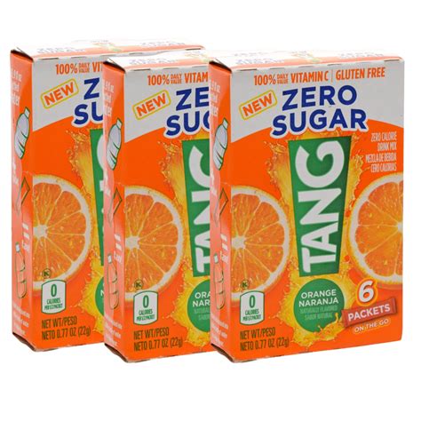 Tang Orange Zero Sugar On The Go Powdered Drink Mix Zero Sugar Low ...