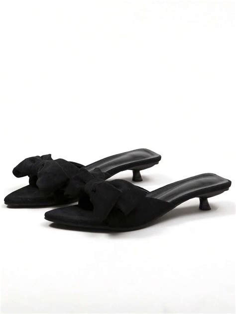 2025 Neue französische Sandalen mit Schleife und spitzer Kappe für ...