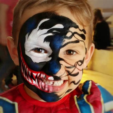 Venom Spiderman Face Paint