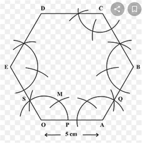 how to draw a regular hexagon with 5 sides - Brainly.in