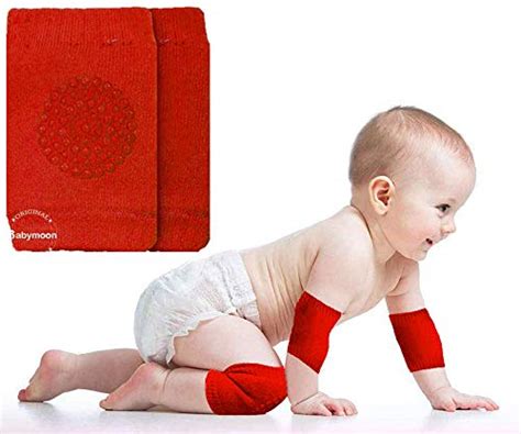 BabyMoon Baby Knee Pads for Crawling, Anti-Slip Padded Stretchable ...