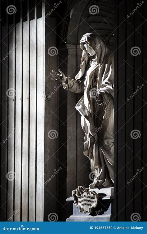 Statue of Juliana Falconieri in Saint Peter`s Basilica, Vatican City ...
