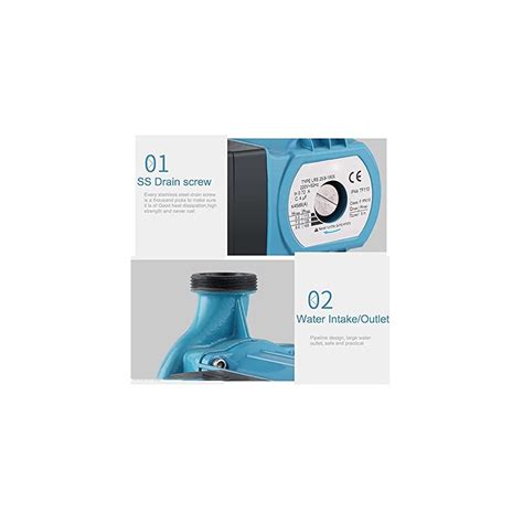 Buy TYZK Electric Submersible Pump Mute Boiler Pump, 120W 3 Speed ...