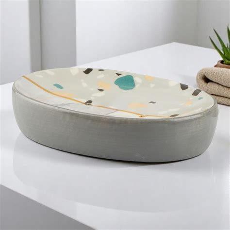 Buy Kookee Soap Holder Dish, (Art10472-Sh) Grey Online