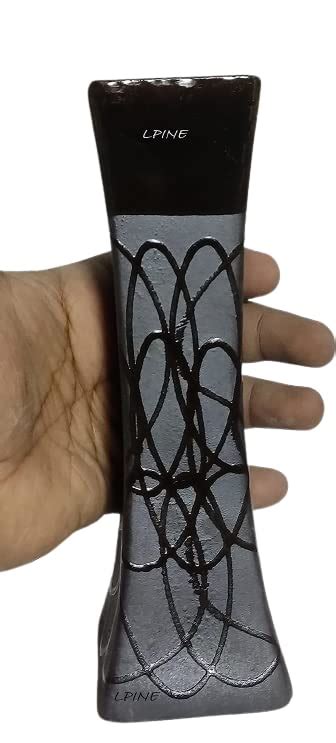 Buy Ceramic Square Shape Flower Vase for Home Décor 8 Inches (Grey ...