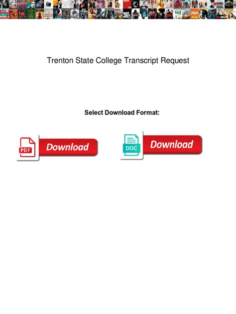 Fillable Online Trenton State College Transcript Request. Trenton State ...