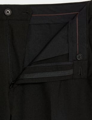 Slim Fit Flat Front Stretch Trousers