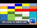 Image result for Table Cell Color Fill