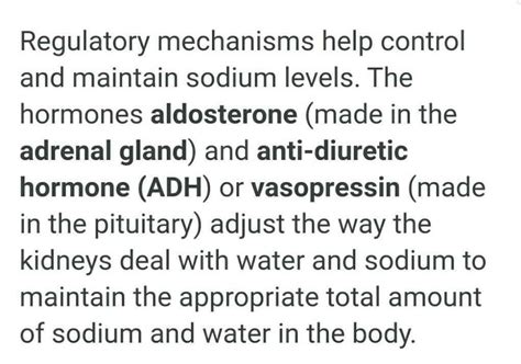 Sodium levels in the blood are regulated bya)insulinb)Cortisolc ...