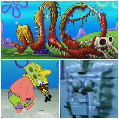 Just some cursed Spongebob images that I found. And yes. These are ...