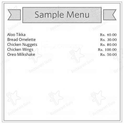 Menu at Arabian Mexico, Bengaluru