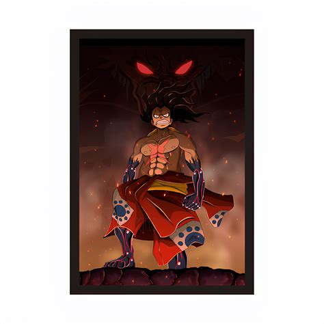 Snake Man - Monkey D. Luffy Framed – Inkyprinty.in
