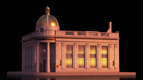 Old and Classic Bank Building 3D model | 3D Molier International