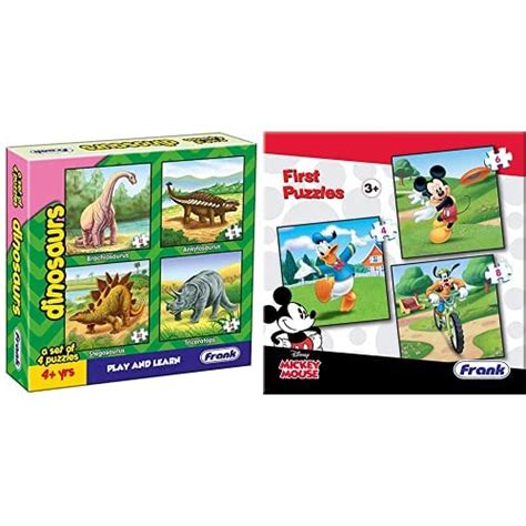 Buy Frank Cat;Dinosaur Puzzle for 4+ Years, Set of 4&Frank Disney ...