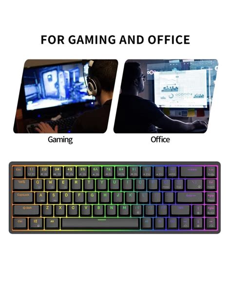 Buy RK ROYAL KLUDGE RK G68 Wireless Bluetooth/2.4Ghz 65% RGB , White ...