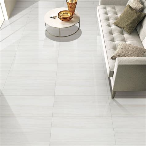 Floor & Decor: Impress White Polished Porcelain Tile Size: 12 x 24 SKU ...