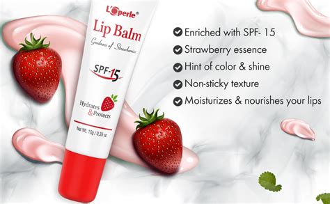 Buy LOPERLE Strawberry Lip Balm With Goodness of Strawberries | SPF-15 ...