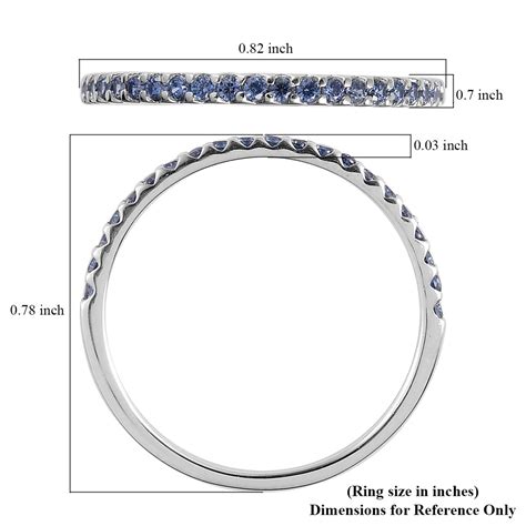 Blue Sapphire American Diamond Eternity Ring – brd jewelry