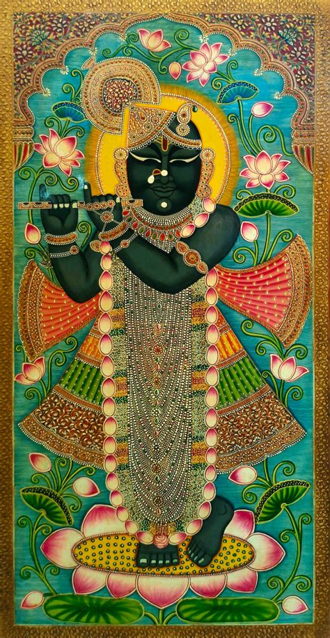 Buy Shreenathji Usta Miniature Painting | Buy Indian folk Painting Online