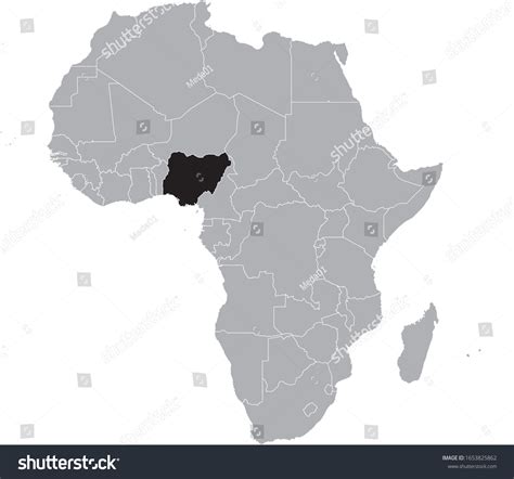 8,740 Nigeria africa map Images, Stock Photos & Vectors | Shutterstock - map of africa highlighting nigeria
