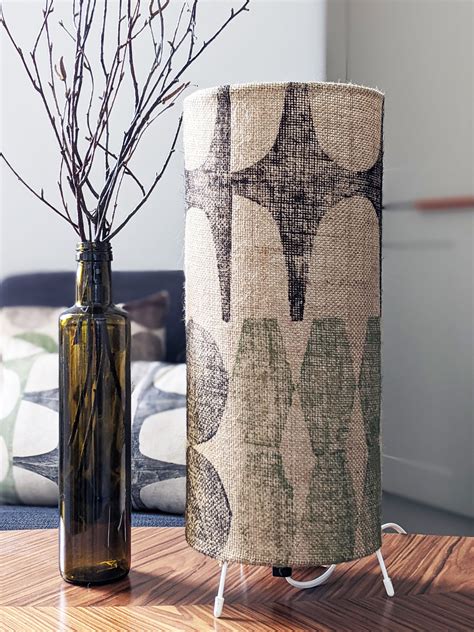 TRÓPUS small floor lamp - hand block printed modern interiors ...