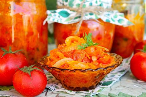 Салат на зиму помидоры морковь перец лук рецепт с фото пошагово - 1000.menu