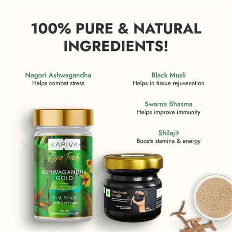 Himalayan Shilajit + Ashwagandha Gold Capsules