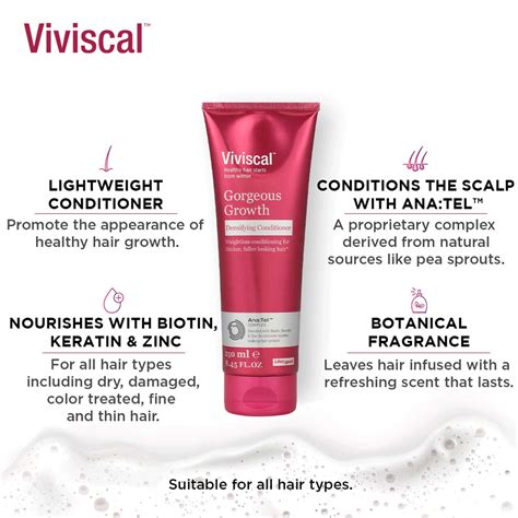 Buy VIVISCAL GORGEOUS GROWTH DENS CONDITIONER 250 ML Online & Get Upto ...