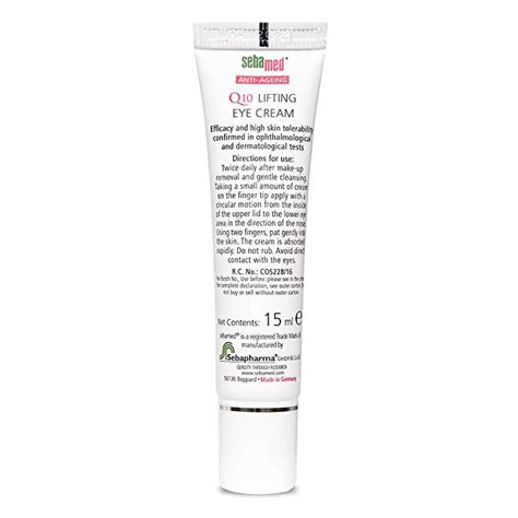 Sebamed Anti-Ageing Q10 Eye Lifting Cream, 15 gm Price, Uses, Side ...