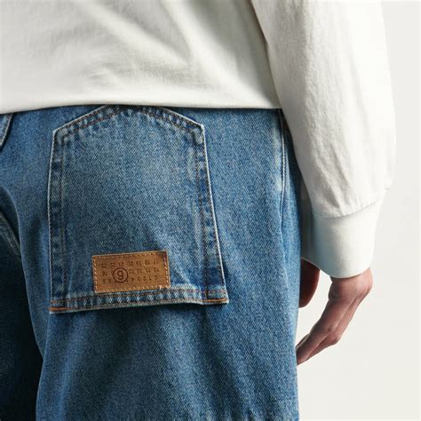 Мужские джинсы Maison Margiela MM6 Wide Inverted Back Pocket, SH0LA0023 ...