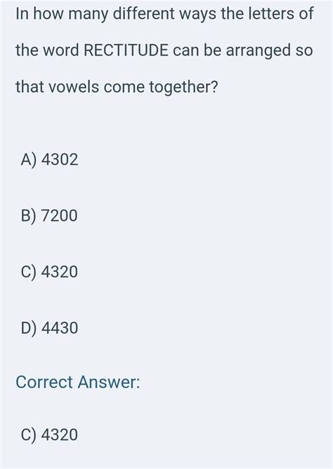 In how many different ways the letters of the word rectitude can be ...