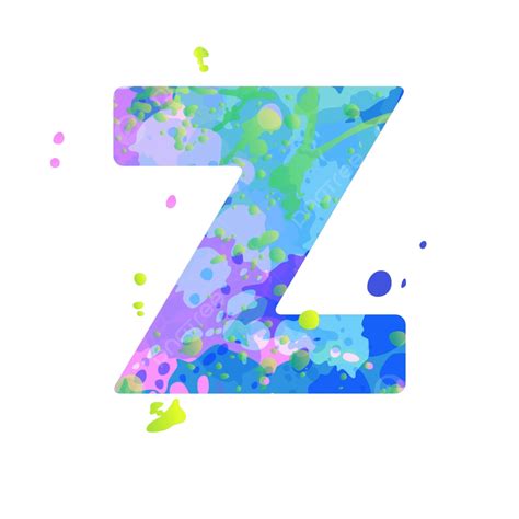 Colorful Liquid Spots On Bold Letter Z Fluid Font Liquid Vector, Fluid, Font, Liquid PNG and ...